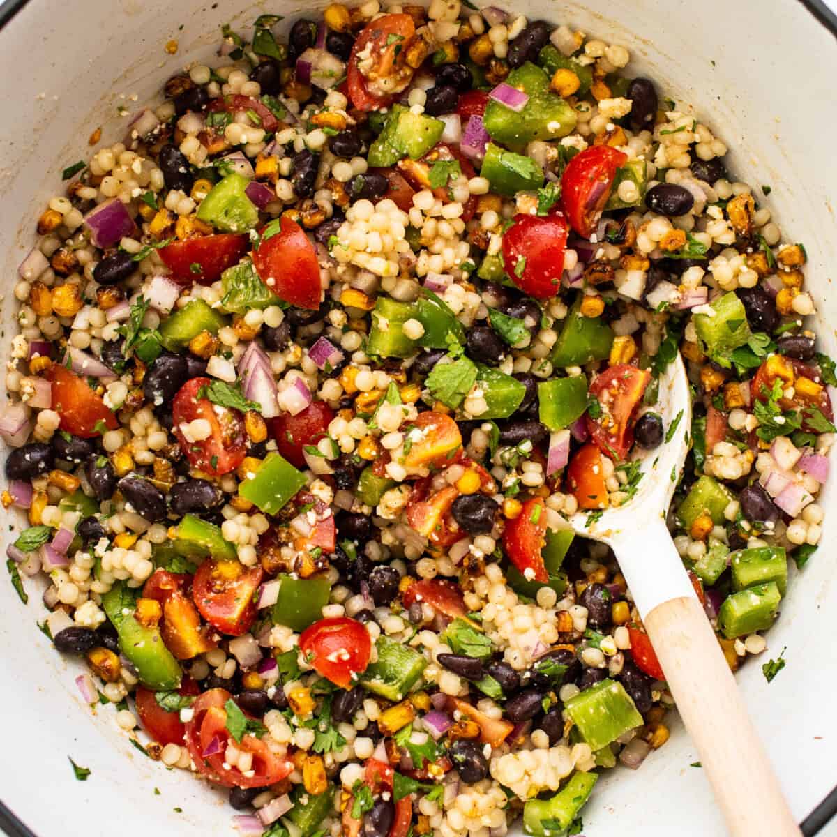 Cilantro Lime Black Bean Couscous Salad: Flavorful, Fiber-Rich & Easy